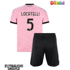 Juventus Manuel Locatelli #5 Dětské Venkovní dres komplet 2026-27 Krátký Rukáv (+ trenýrky)